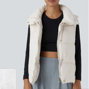 Halara Repellent Stand Collar Casual Puffer Vest